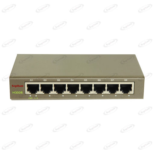 Full Gigabit 8 Port Unmanaged Commercial Ethernet switch  ( Model: Sepitam-EH008G )
