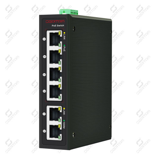 PoE سوئیچ صنعتی 4 پورت 10/100/1000Mbps و 2 پورت آپلینک 1G RJ45 ( مدل: Sepitam-PI204G-DG )