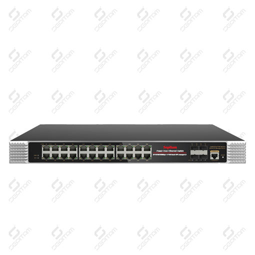 PoE سوئیچ صنعتی مدیریتی 24 پورت 10/100/1000Mbps و 4 پورت آپلینک 10G SFP ( مدل: Sepitam-PI424G-QXM-L3 )