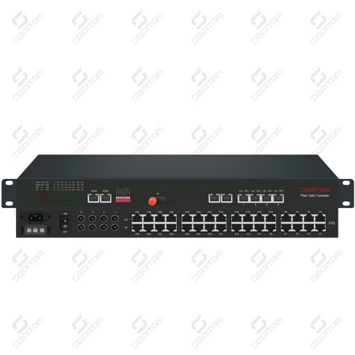 مبدل 32 کانال تلفن (FXS/FXO)، 4 کانال FE RJ45 و 4 کانال E1 ( مدل: Sepitam-32P4FE4E1-T/R-SFP )