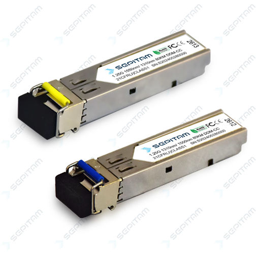 ماژول 1G SFP Simplex با قابلیت انتقال دیتا تا  80Km ( مدل: Sepitam-SFP1G-SM-SX-80Km )