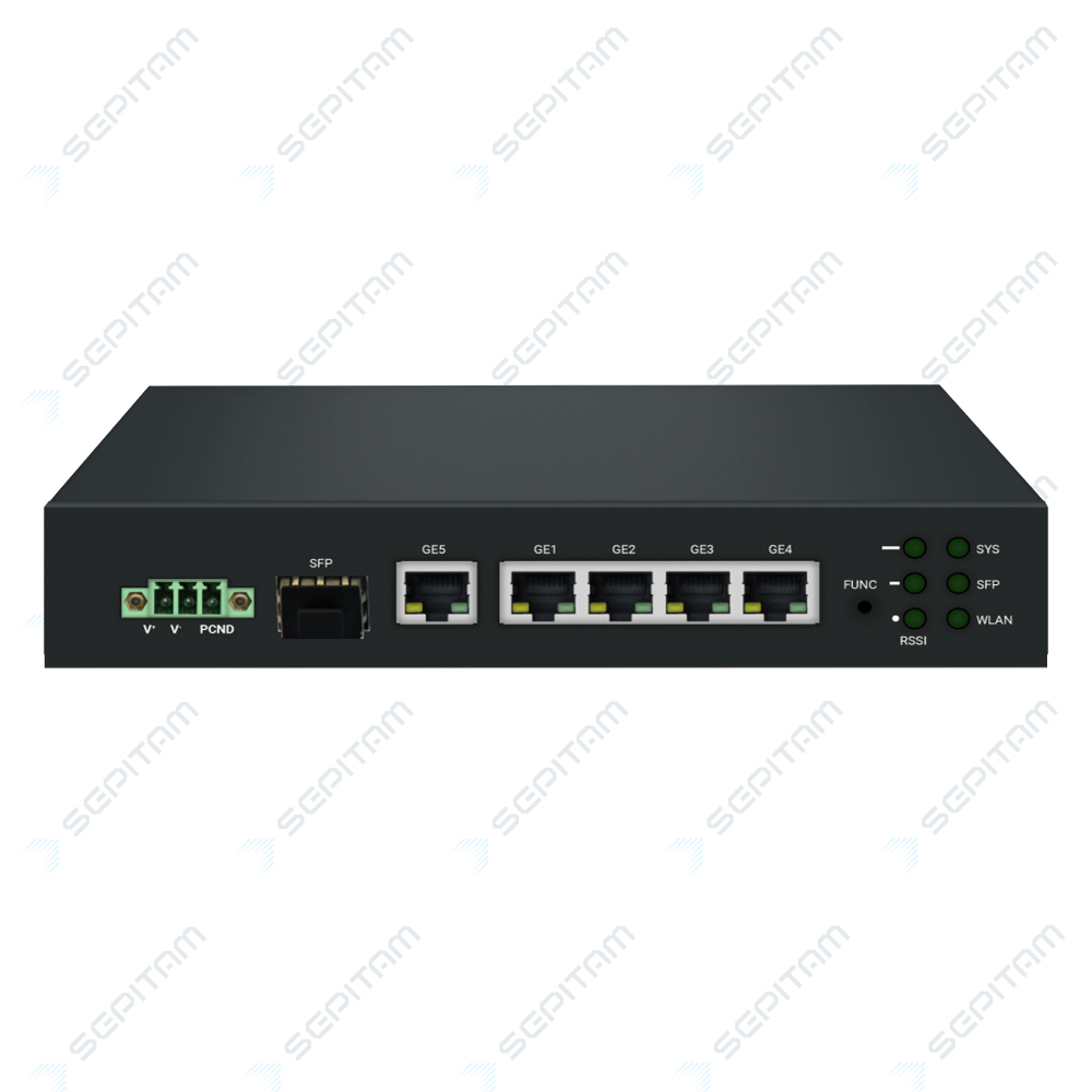 روتر صنعتی مدیریتی 5 پورت 10/100/1000Mbps و 1 پورت آپلینک 1G SFP ( مدل: Sepitam-ER105G-FM )