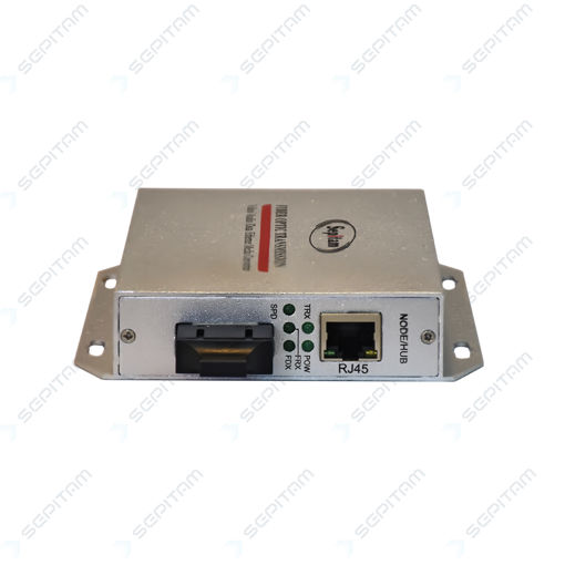 PoE مدیاکانورتر 1 پورت 10/100/1000Mbps و 1 پورت آپلینک SC Doublex 20Km ( مدل: Sepitam-MP11G-DSC20 )
