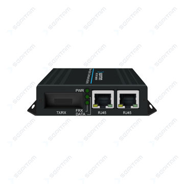 مدیاکانورتر فیبر نوری Sepitam-MC12G-DSC20 با دو پورت گیگابیت و یک پورت ماژول SC داپلکس