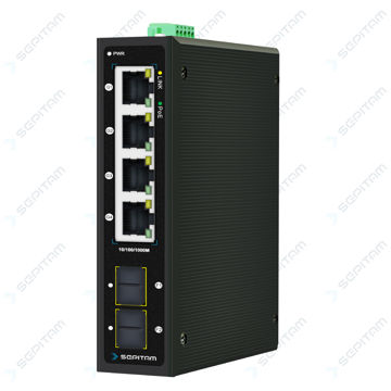 سوئیچ صنعتی ۴ پورت گیگابیت و ۲ پورت SFP سپیتام مدل Sepitam-EI204G-DF